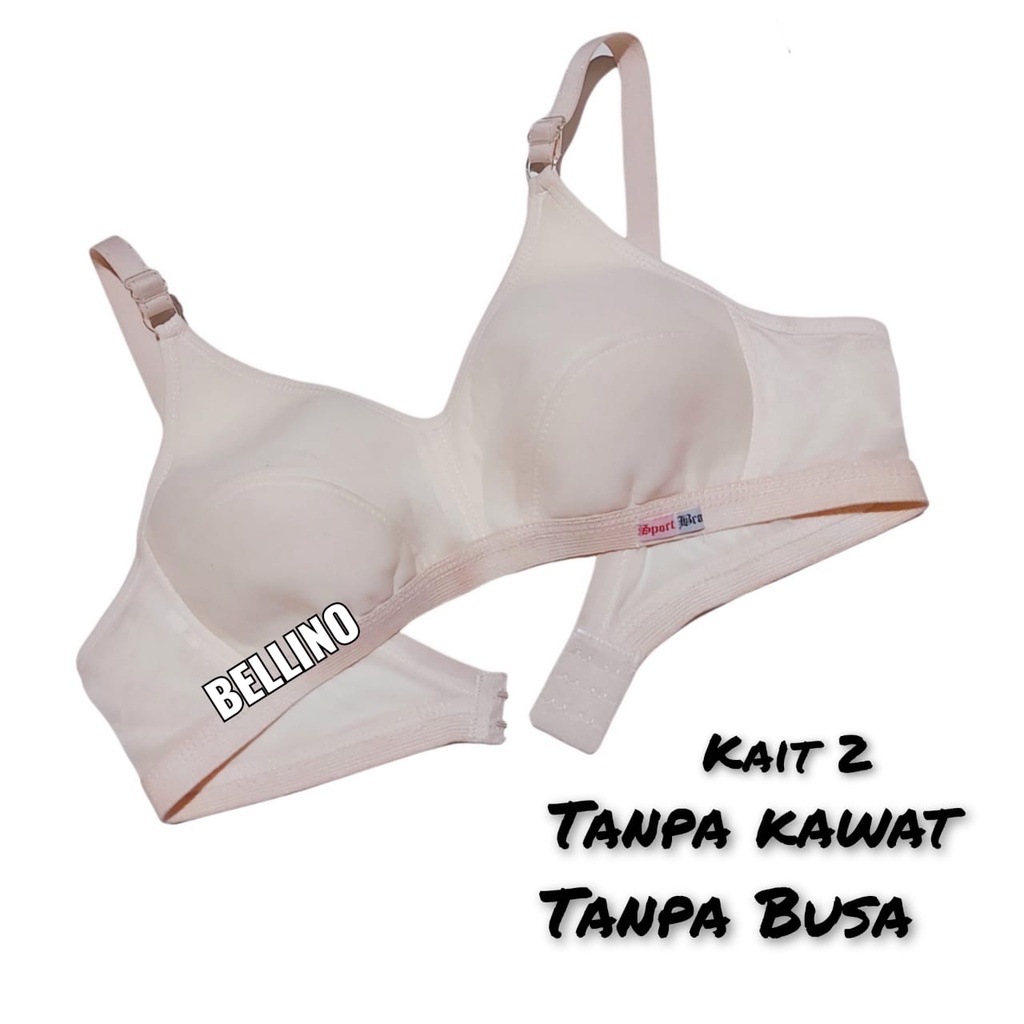 SPORT BRA JUMBO TANPA KAWAT SIZE 40 42 Bh Wanita Tanpa Kawat Kutang Ibu Bra Cewek 40 42 Kait 2