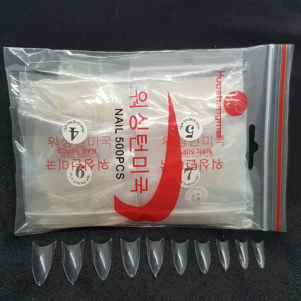 kuku palsu runcing kuku palsu polos murah