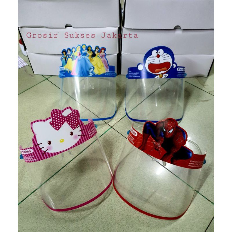 FaceShield Kacamata Anak Disney Murah Face Shield Artis Nagita Anak Grosiran Murah