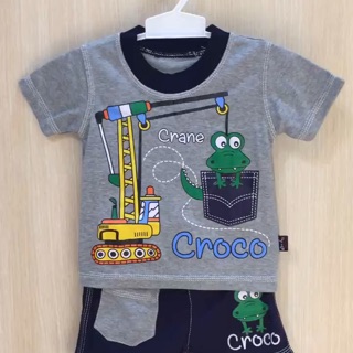  Baju  Bayi  Laki Laki Cowok  Setelan Croco Crane 3  14 