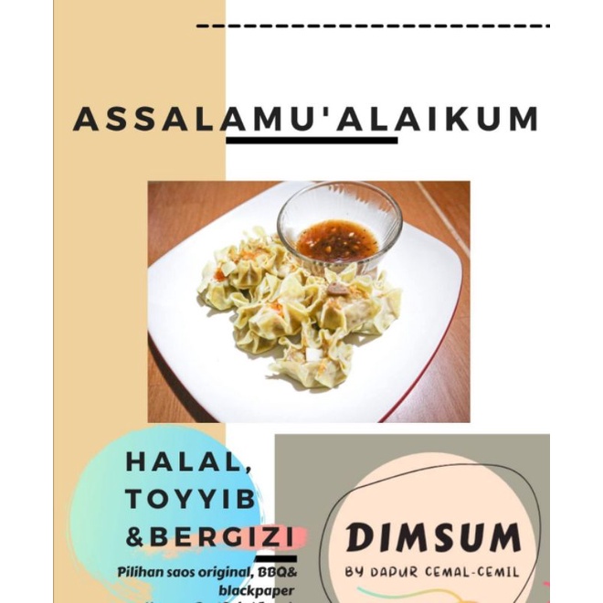 

Dimsum Ayam Halal | Saus Lada Hitam, Barbeque & Original