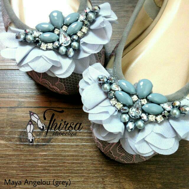 maya angelou grey shoeclips