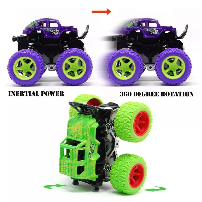 Mainan Mobil Mobilan Monster Zap Mobil Jip Off Road 4 Drive Inertial Bigfoot Truck Power