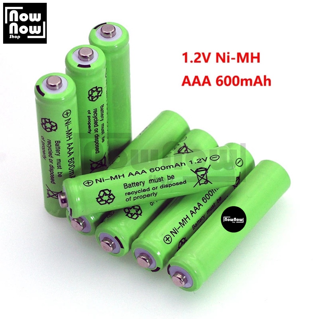 Baterai Rechargeable Isi Ulang AAA / A3 1.2V 600Mah Ni-MH Battery Batre Cas Universal Serbaguna Nickel-Metal Hydride Alat Elektronik Jam Alarm Mainan Anak XBox Mouse Lampu Remote TV AC Kamera Digital Telepon Wireless Radio DVD Portabel Alat Medis