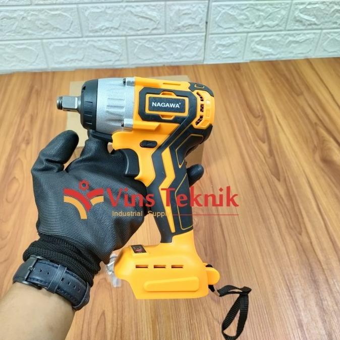 Unit Only Impact Wrench Brushless Nagawa Nci350U Mesin Pembuka Baut Termurah