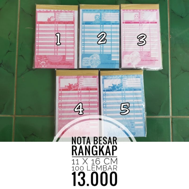

Nota olshop rangkap/ nota murah/ nota olshop besar/ nota karakter/ nota laundry kosongan