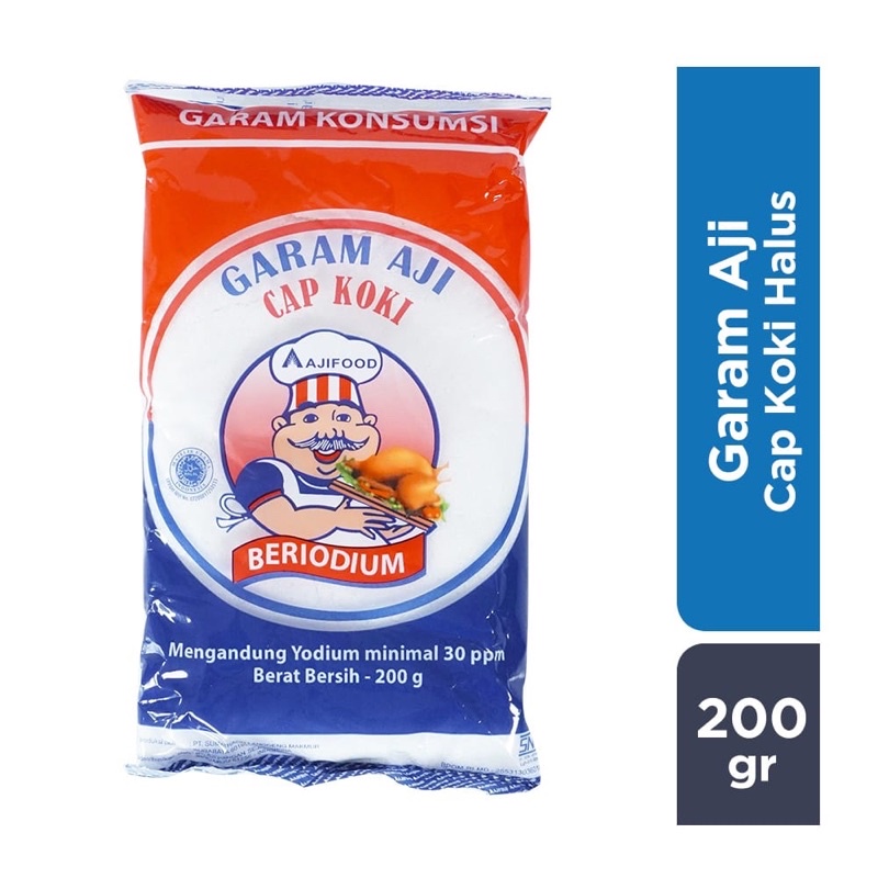 GARAM AUSTRALI AJI CAP KOKI BERYODIUM/GARAM MEJA/GARAM MAKAN/GARAM DAPUR