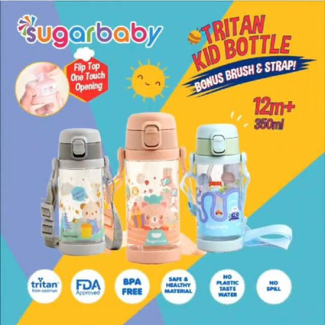 SUGAR BABY TRITAN SIPPY CUP 280ML / BOTOL MINUM / BOTOL MINUM SUGAR BABY