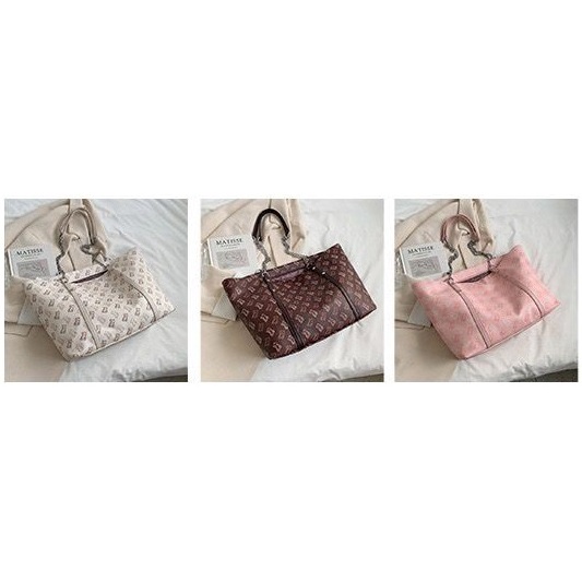 BJ15682 - BEIGE/COFFEE/PINK - TAS WANITA FASHION IMPORT MODIS ELEGAN TERMURAH TERLARIS TERBARU BAGSTORE JAKARTA TAS BATAM ELJ5682