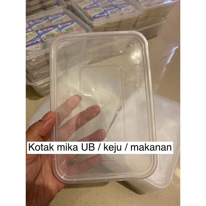 Kotak Mika untuk packing makanan - kotak plastik makanan keju ub butter