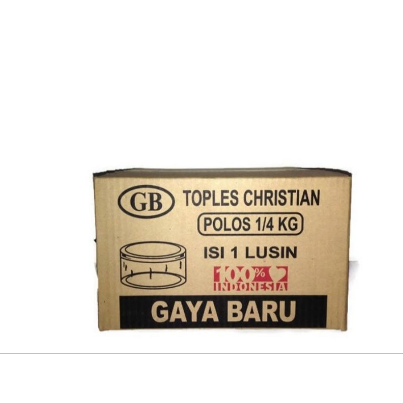 Jual Toples Kue Kering Bulat Gr Toples Christian Pcs Pengiriman