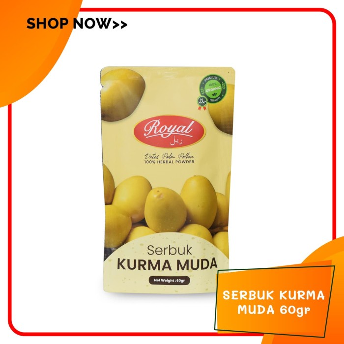 

Serbuk Kurma Muda Royal Dates 60 gram (BERKUALITAS)