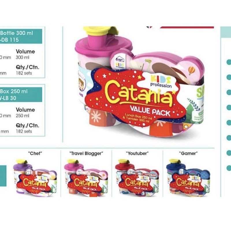 Lunch box + tumbler biggy set catania/cod