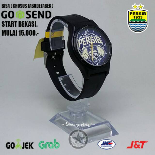 JAM TANGAN PERSIB ANTI AIR (+BOX JAM BB &amp; +BATREI CADANGAN)