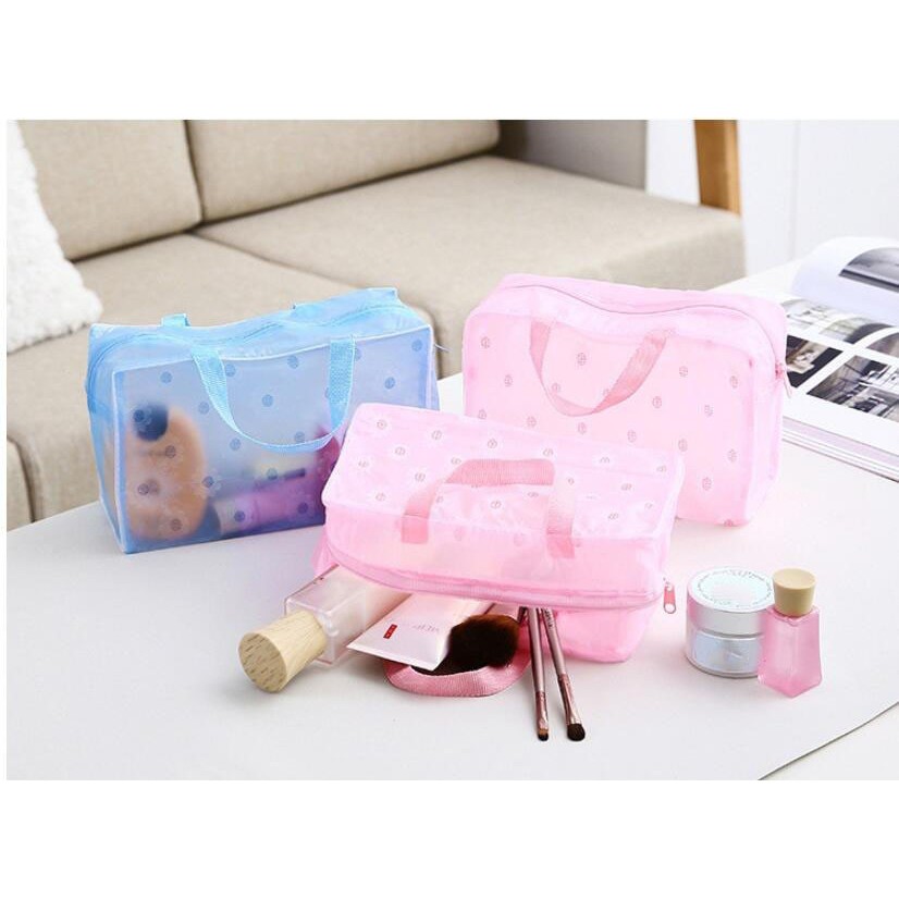 TAS MAKEUP Travel / Pouch Kosmetik Waterproof Lucu Cosmetic Bag KOREA