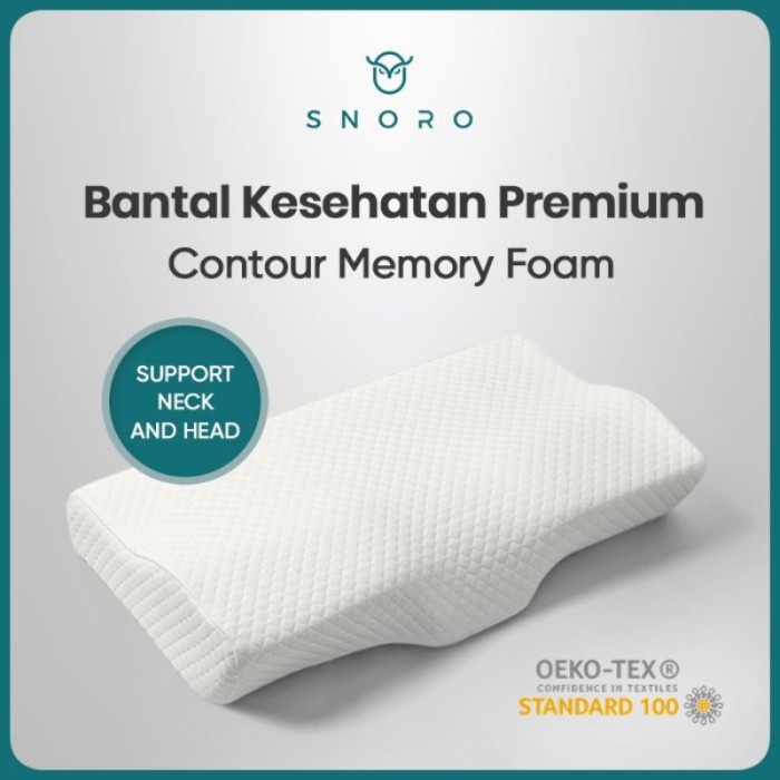 Bantal Kesehatan - Snoro Bantal Kesehatan Memory Foam /Bantal Premium / Bantal Tidur