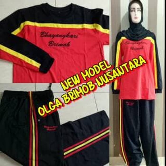 Ready Stok Perlengapan Bhayangkari   Kaos olahraga bhayangkari brimob nusanta terbatas