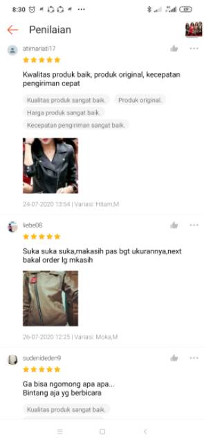 Jaket kulit wanita crop style korea semi kulit sintetis cute korean