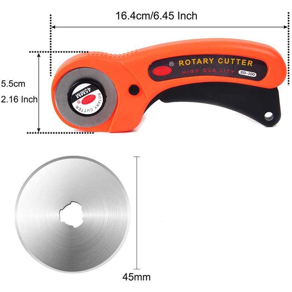 Cutter Rotary Roller Blade 45mm Pemotong Rotary Cutter Pisau Potong Bulat Tajam