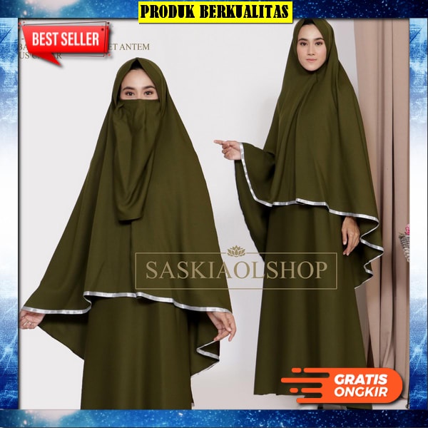 Pakaian Wanita Muslimah Fashion Muslim Remaja Import Jumbo Gamis Syarii Gsmis Syar'I Games Murah Dre