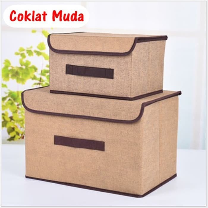 Storage Box Color 2 In 1 / Tempat Penyimpanan Multifungsi 1 Set Isi 2