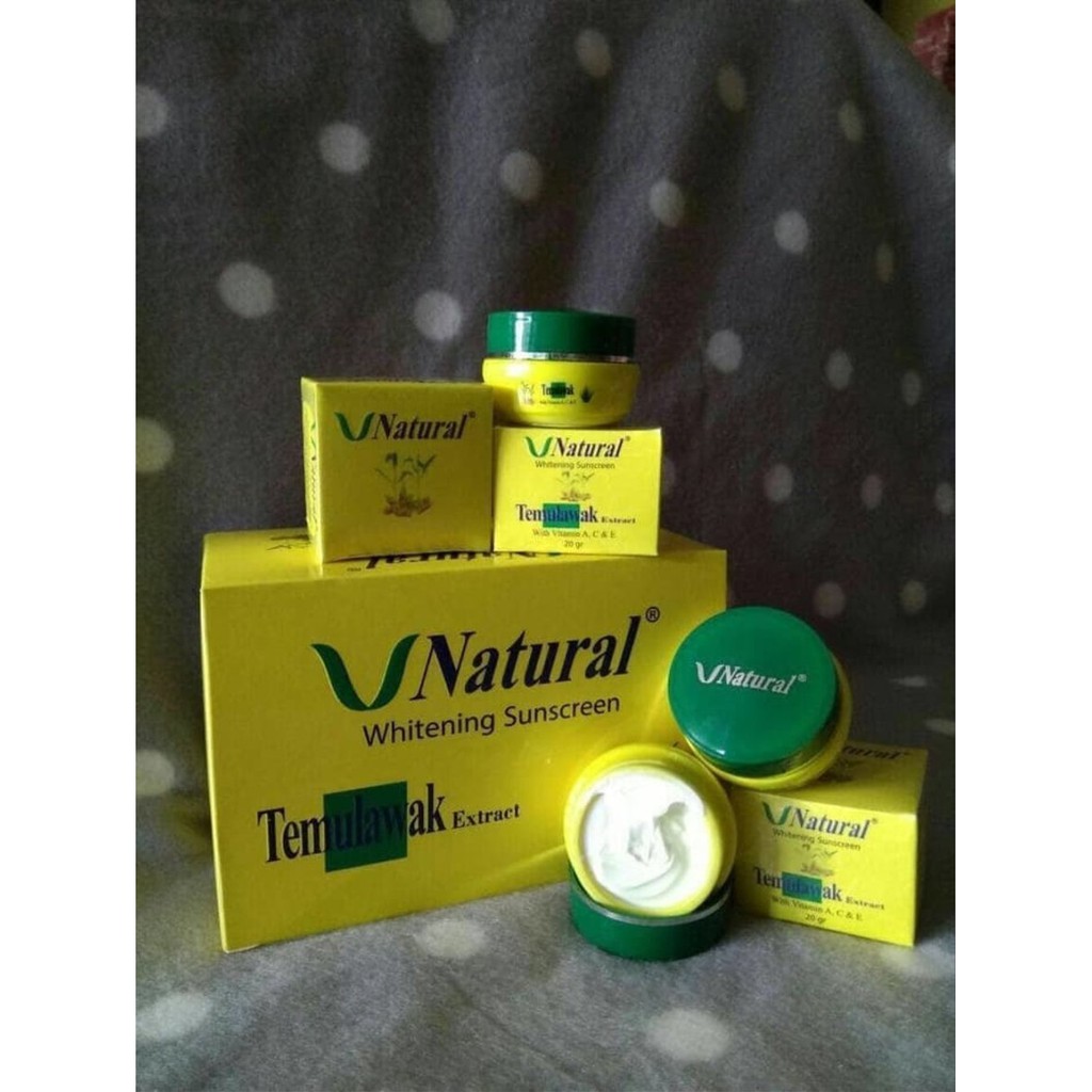 ✨ AKU MURAH ✨Temulawak V Natural Sunscreen Cream / Sun Block Cream