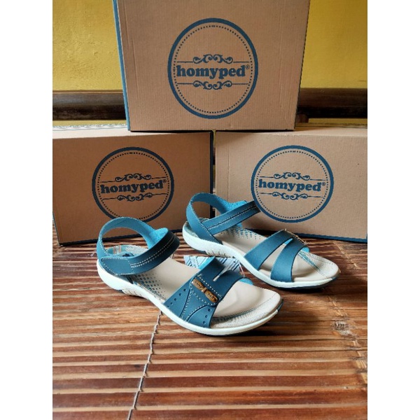 Sandal wanita homyped TAMARA 33 BIRU , Homyped wanita