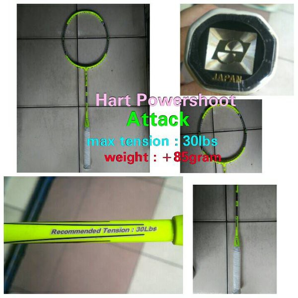 Raket Badminton Hart Power Shoot Pro New Attack BO1190 CN BAT
