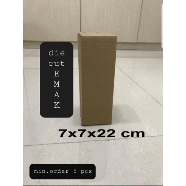 

Kardus / box / uk. 7x7x22 cm / Karton Packing polos baru ST