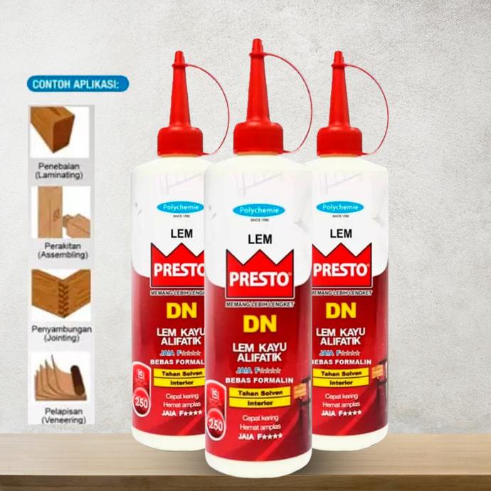 

((((()paling dicari] Lem Kayu Putih PRESTO DN 600 Gram Lem Kayu Hpl Putih PRESTO DN600 Gram