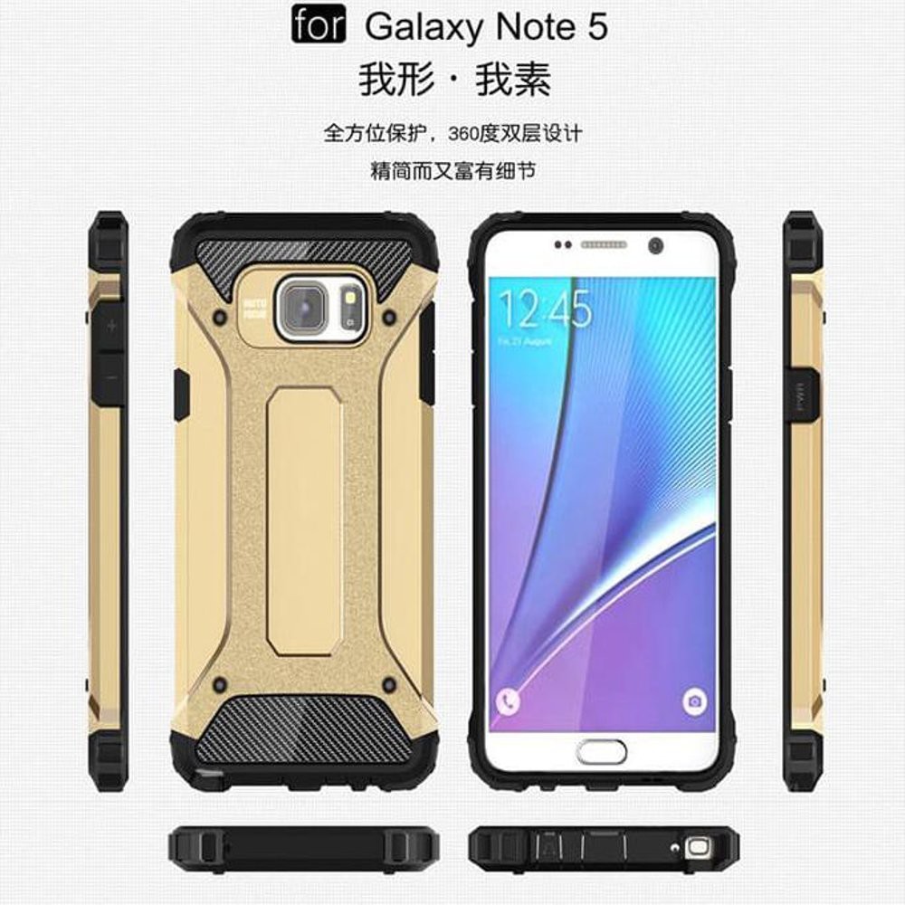 Samsung Galaxy Note 5 Spigen Iron Robot Hardcase Case Cover Back Case Hp