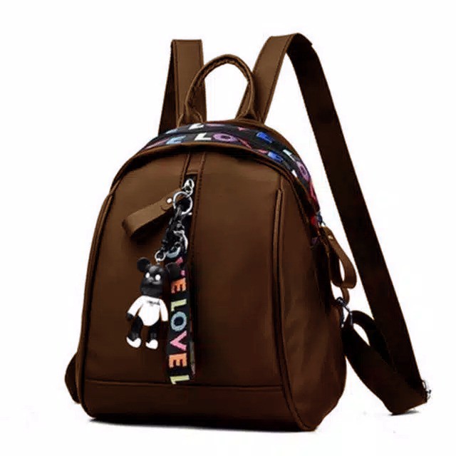 RR TAS LOVE LOVE - Backpack Micro Tas Ransel Fashion-DEMIAN COKLAT