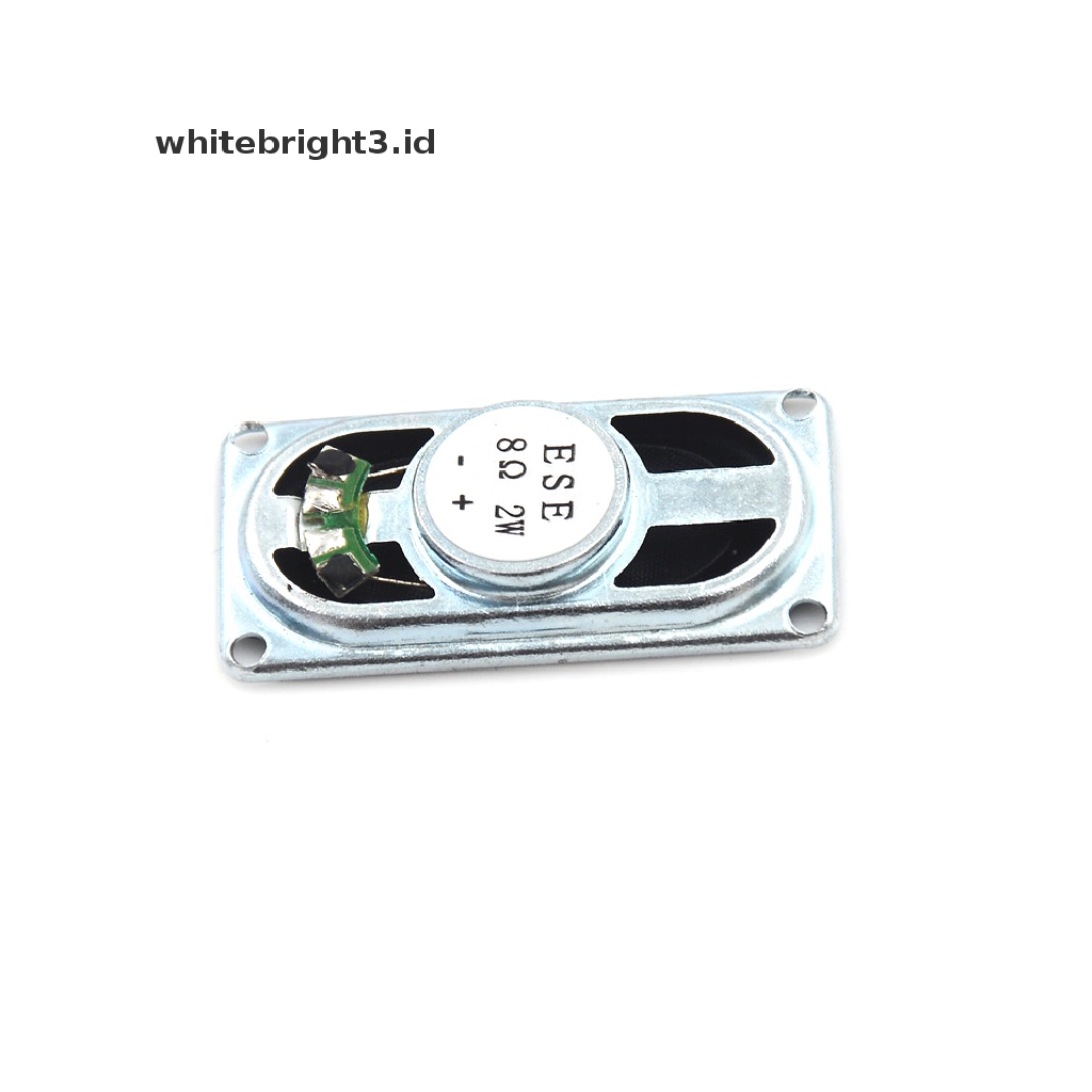 (whitebright3.id) 1pc Speaker Audio Stereo Woofer 8Ohm 8 2W 40x20mm Untuk Laptop