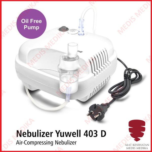 Compressor Nebulizer Yuwell 403D Portable Alat Bantu Napas Nafas Uap Terapi Pernafasan Pernapasan 403 D