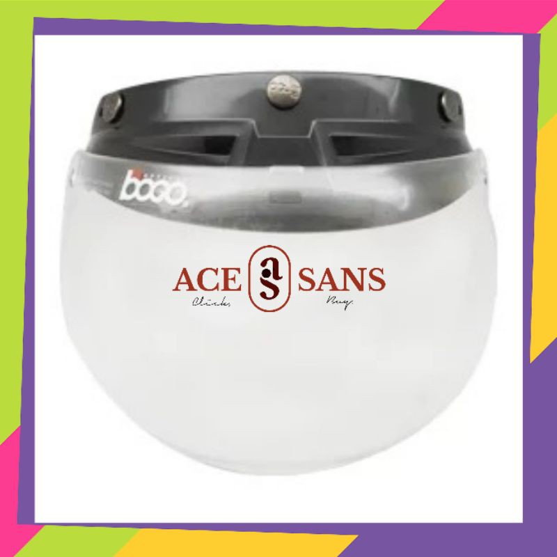Visor Bogo Clear Cargloss Helm Retro I Helm Motor I Helm Bogo I Visor Helm I Visor Bogo I Helm