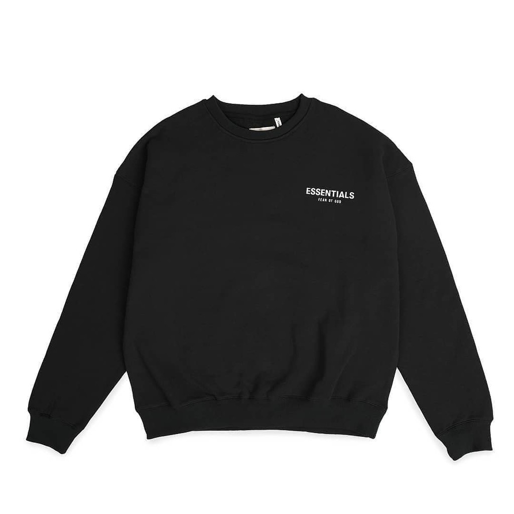 Original Fear Of God Essentials Logo Crewneck Sweatshirt