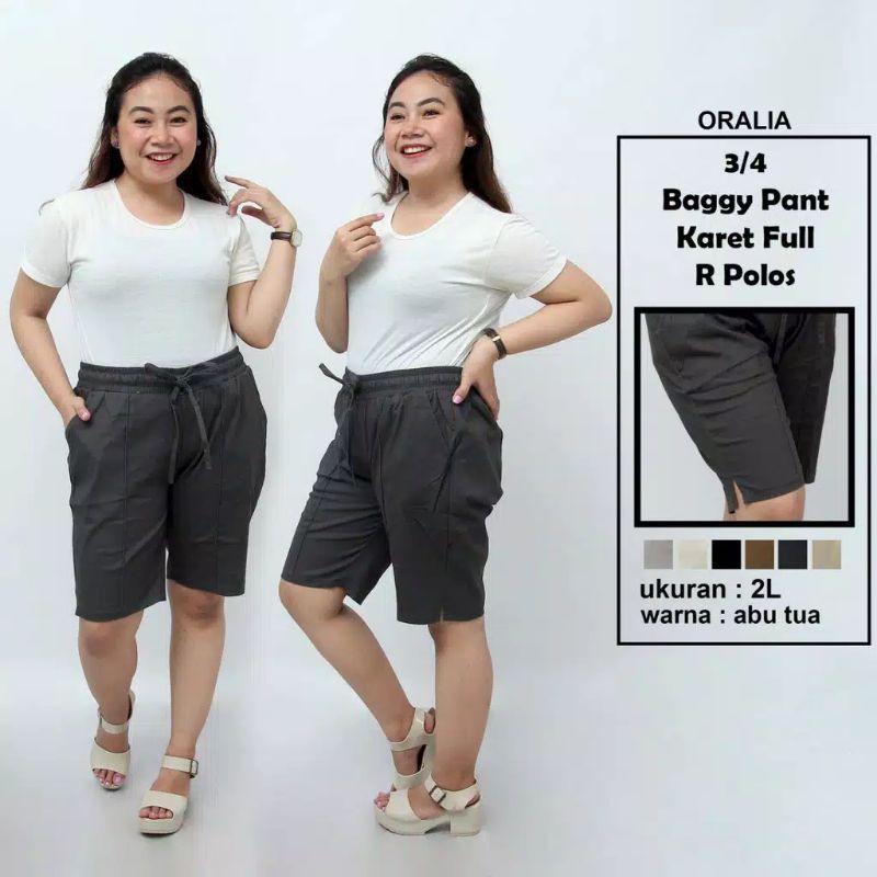 Bawahan wanita baggy pant baggy pant kekinian