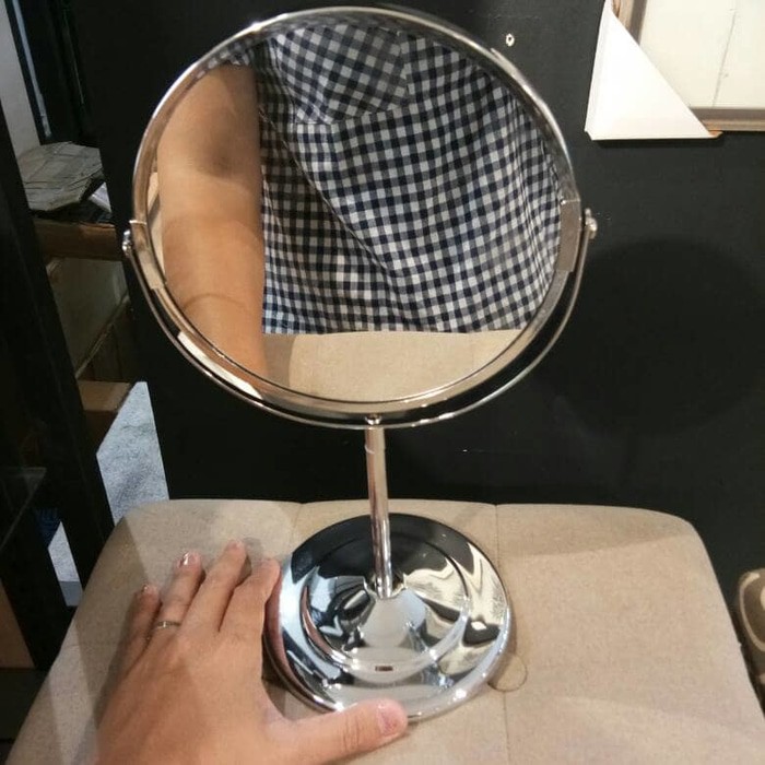 Kaca rias Meja Kaca zoom Kaca meja Kaca Make up standing mirror