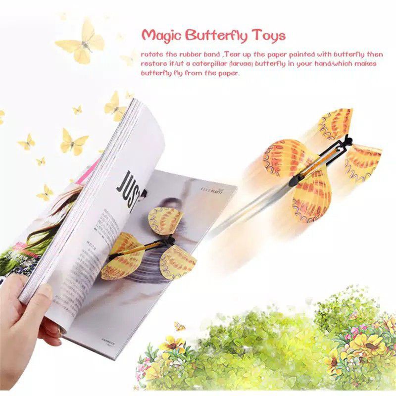 COD MAINAN KUPU KUPU TERBANG UNTUK TRIK SULAP ANAK MAGIC BUTTERFLY SUPER MURAH