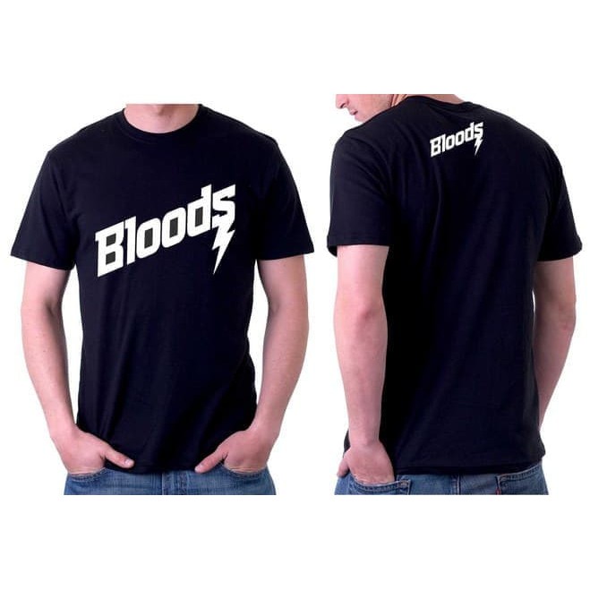 Kaos Tshirt Baju Combed 30s Distro Bloods Blood Depan Belakang Murah Obral Polos Custom Unisex