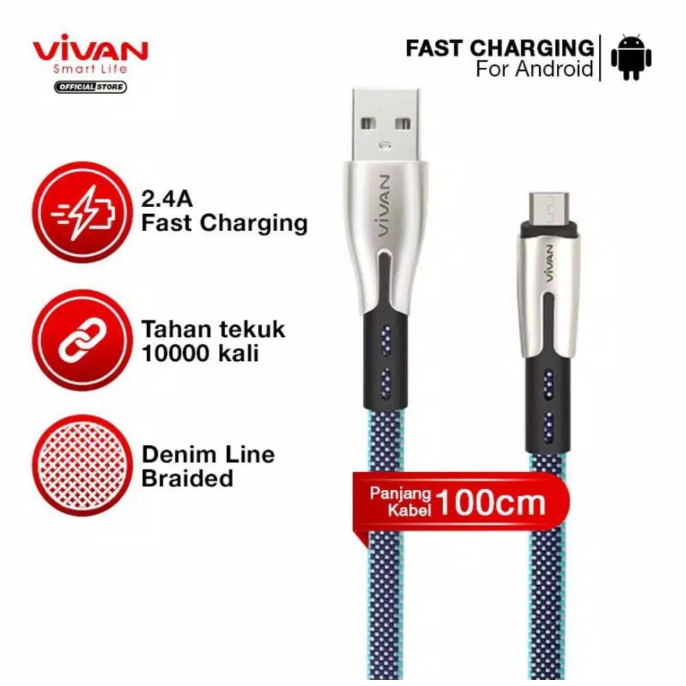 KABEL USB VIVAN BTK-M MICRO 2.4A