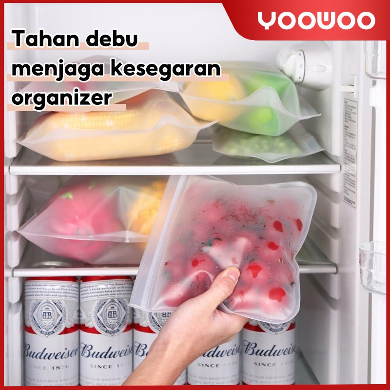 Plastik penyimpanan makanan /  Plastik Kulkas Penyimpanan Reusable / Plastik Penyimpanan Kedap Udara