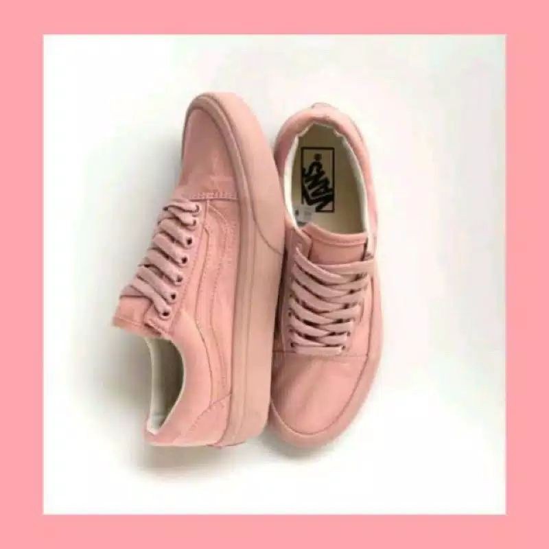 SEPATU OLD SKOOL ROSSY PINK PEACE (REAL PICT)