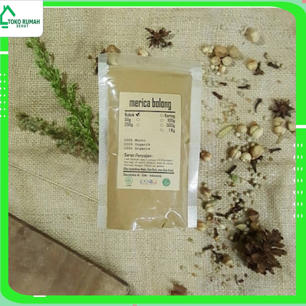 

MERICA BOLONG BUBUK 250 GRAM - Melaleuca Leucadendra - MURNI - J