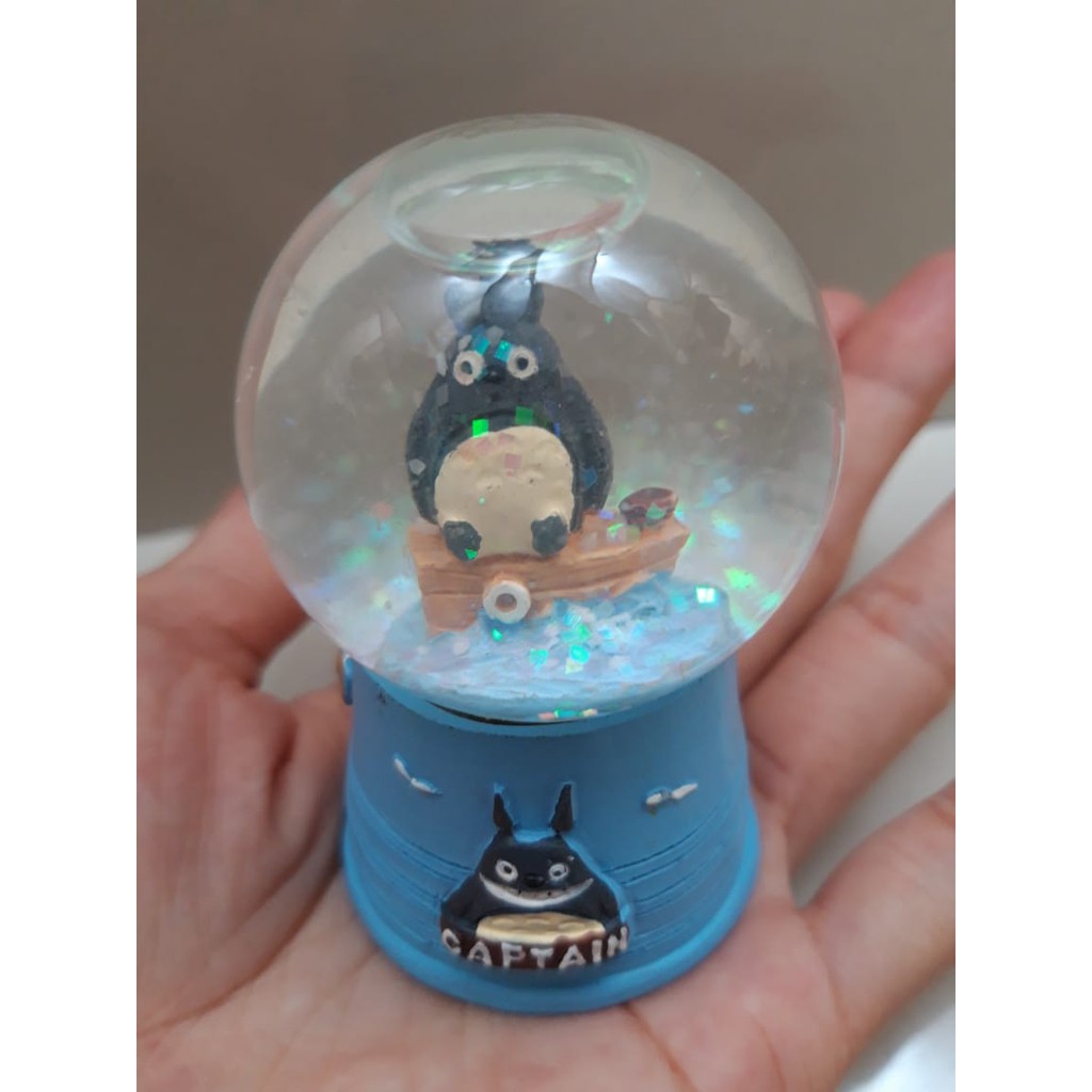 Mini Bola Salju Snow Ball Captain Totoro on boat