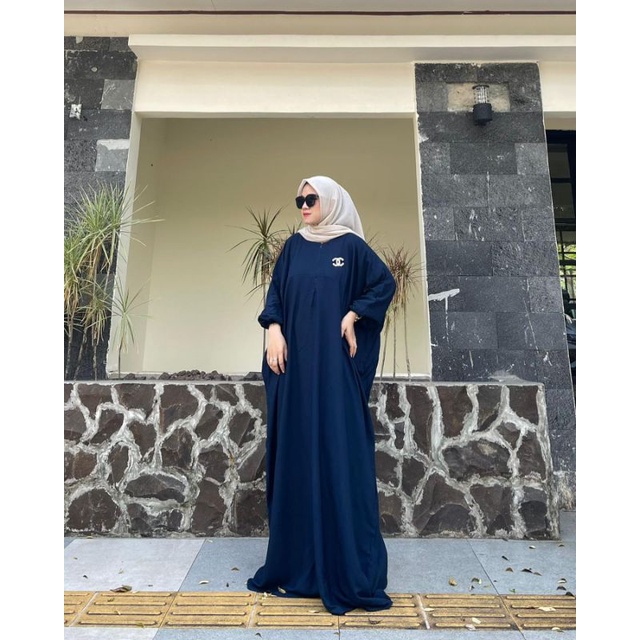 Dubai Kaftan Polos Wanita Jumbo Rayon Premium Gamis Kaftan Tebal Modern Kekininan Bigsize LD 160 cm