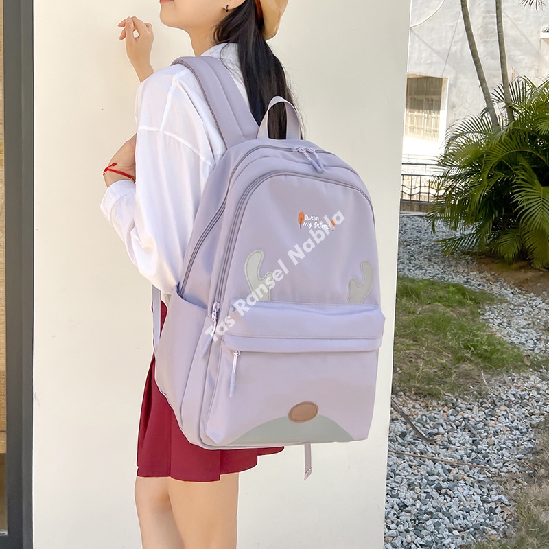 Tas Sekolah Anak Perempuan SD SMP SMA Ransel Wanita Backpack Besar