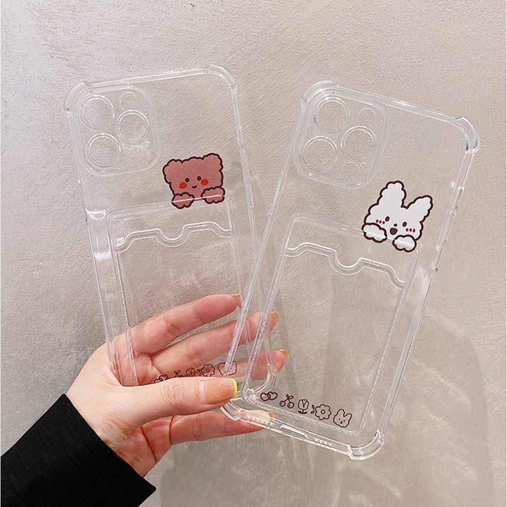 PRINTING CLEAR CARD CASE vivo y21 2021 y21s y33s y53s y51 2020 T1 Y75 5G 4G