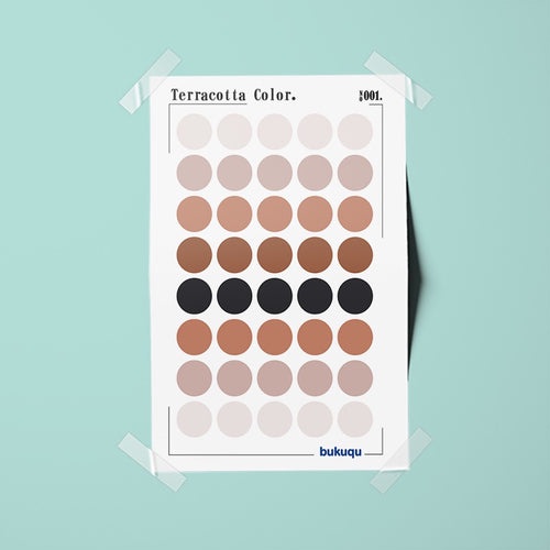 

Bukuqu Stiker Deco Terracotta Color untuk Notebook, Planner