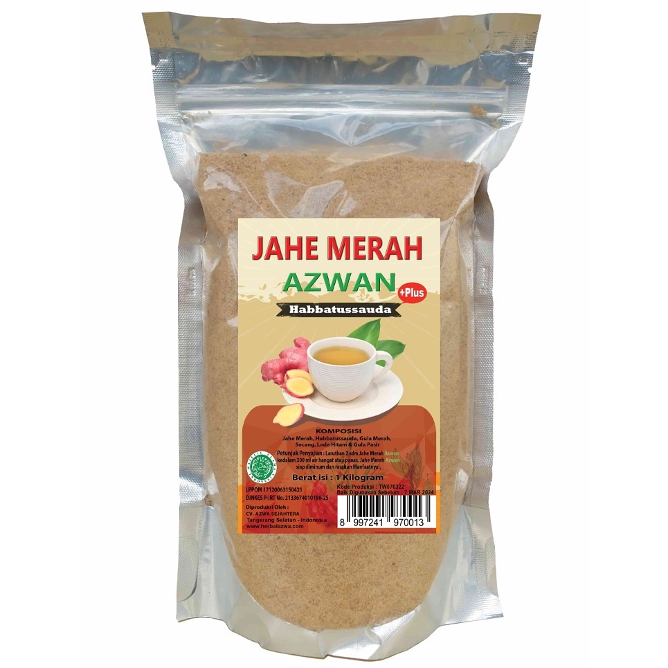 

Jahe Merah Bubuk Azwan 1 Kg